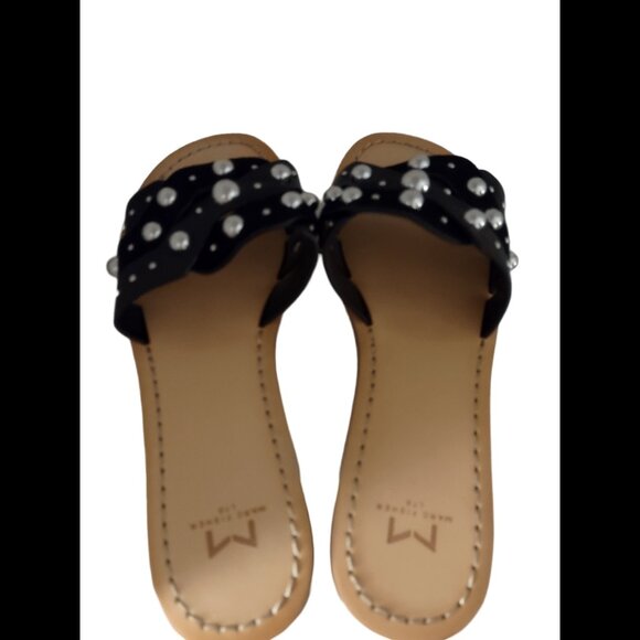 Marc Fisher Paxton Studded Leather Slides 6 - Picture 4 of 8